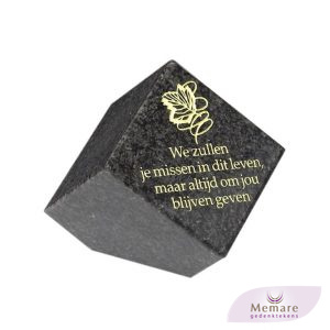 granieten blokje met tekst 11