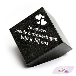 granieten blokje met tekst 19