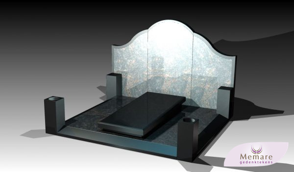 dubbel grafmonument voor meerdere graven of een keldergraf 2