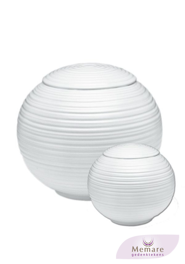 ronde porseleinen urn 2