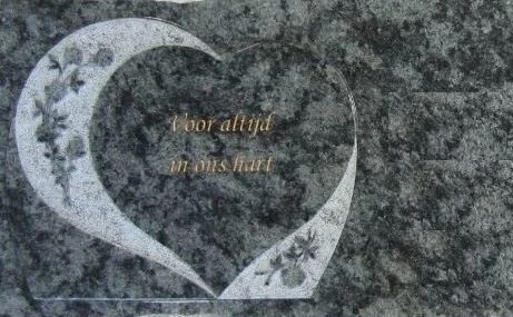 Grafsteen plaatsen op de begraafplaats